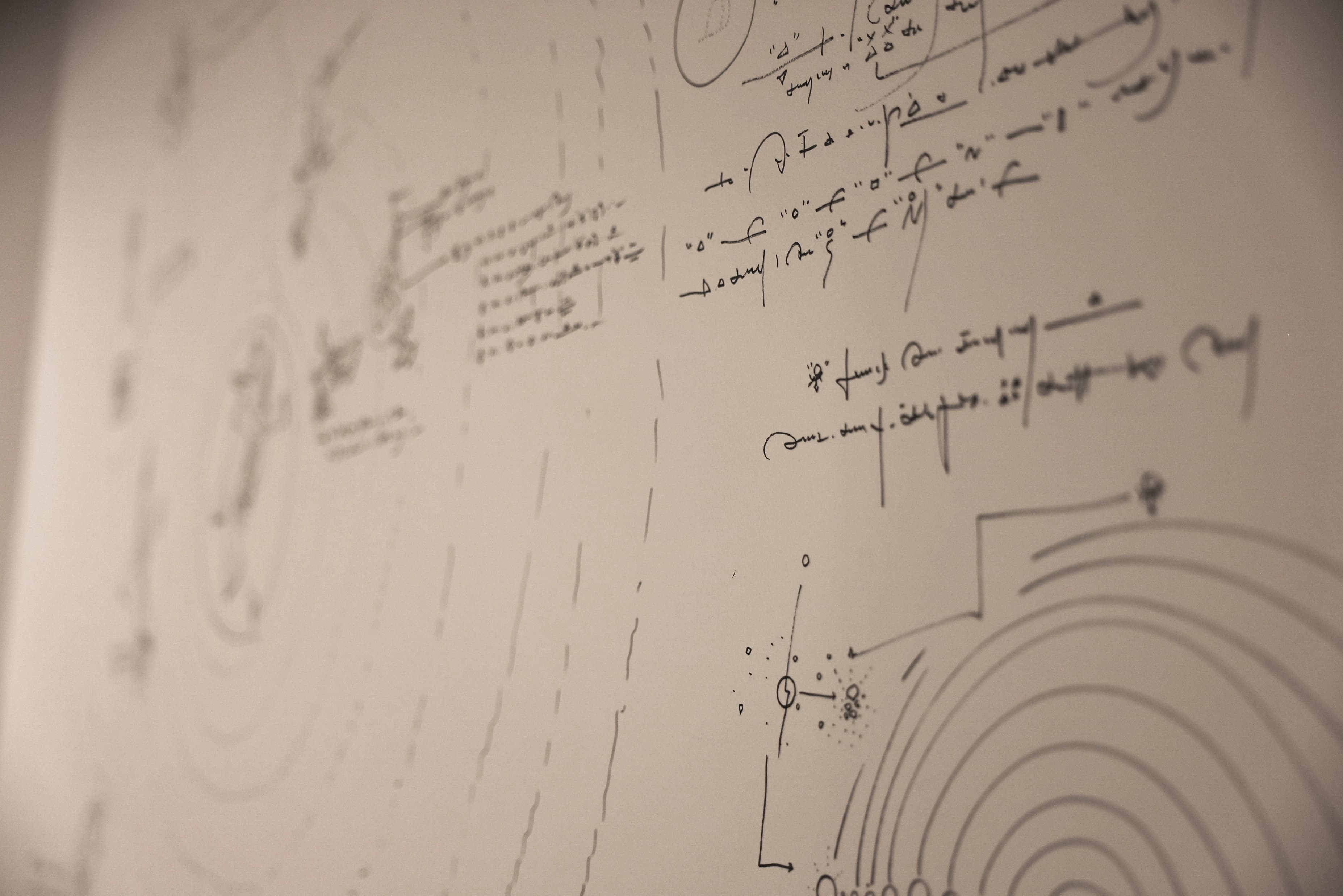 Handwritten script and symbol study associated with Zouyu