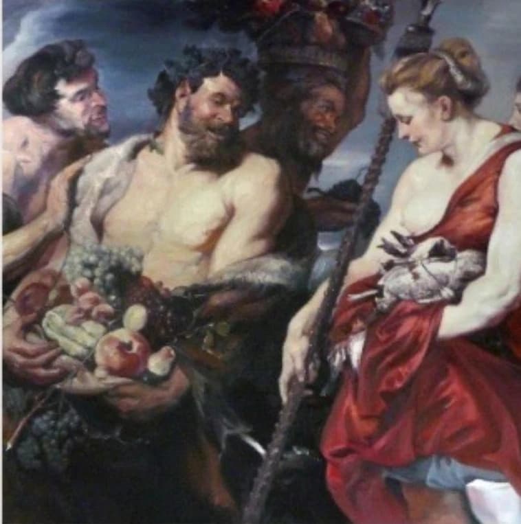 Figure painting reproduced in the early-work archive